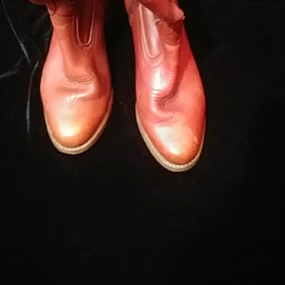 Dexter vintage leather cowboy boots fits a  8.5 - Picture 3 of 8